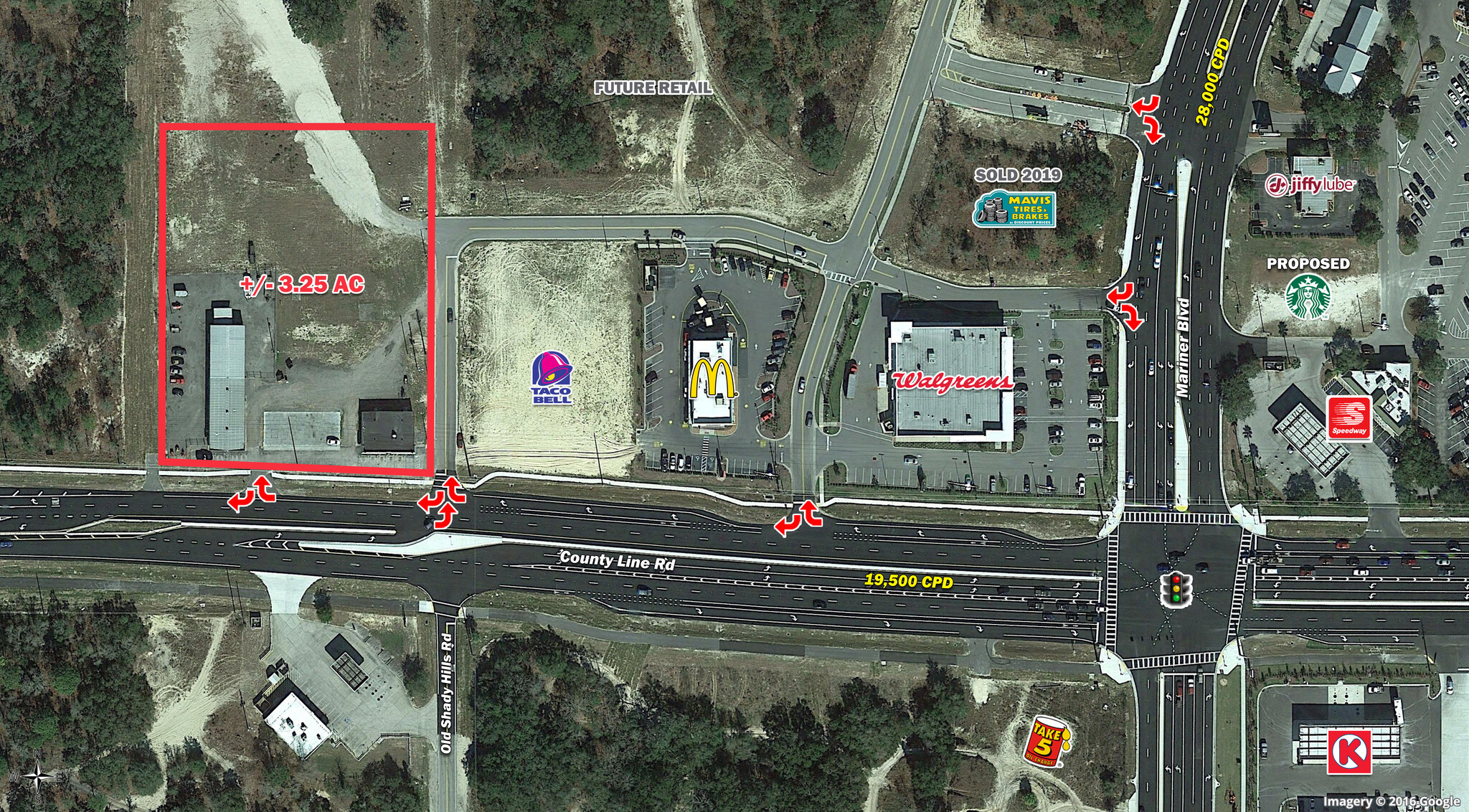 10215 County Line Rd Spring Hill, FL 34608 Land Property for Lease on