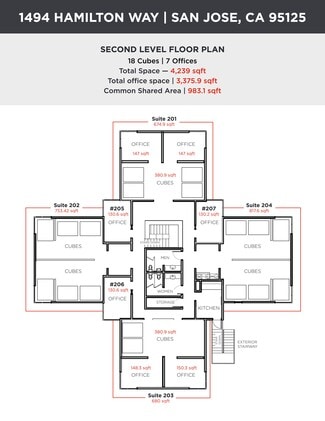 San Jose, CA Office - 1494 Hamilton Ave