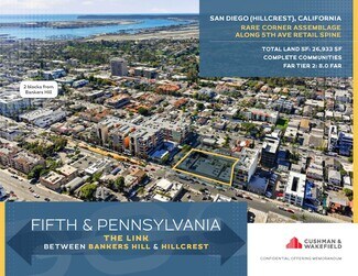 San Diego, CA Commercial Land - 3730 5th Ave