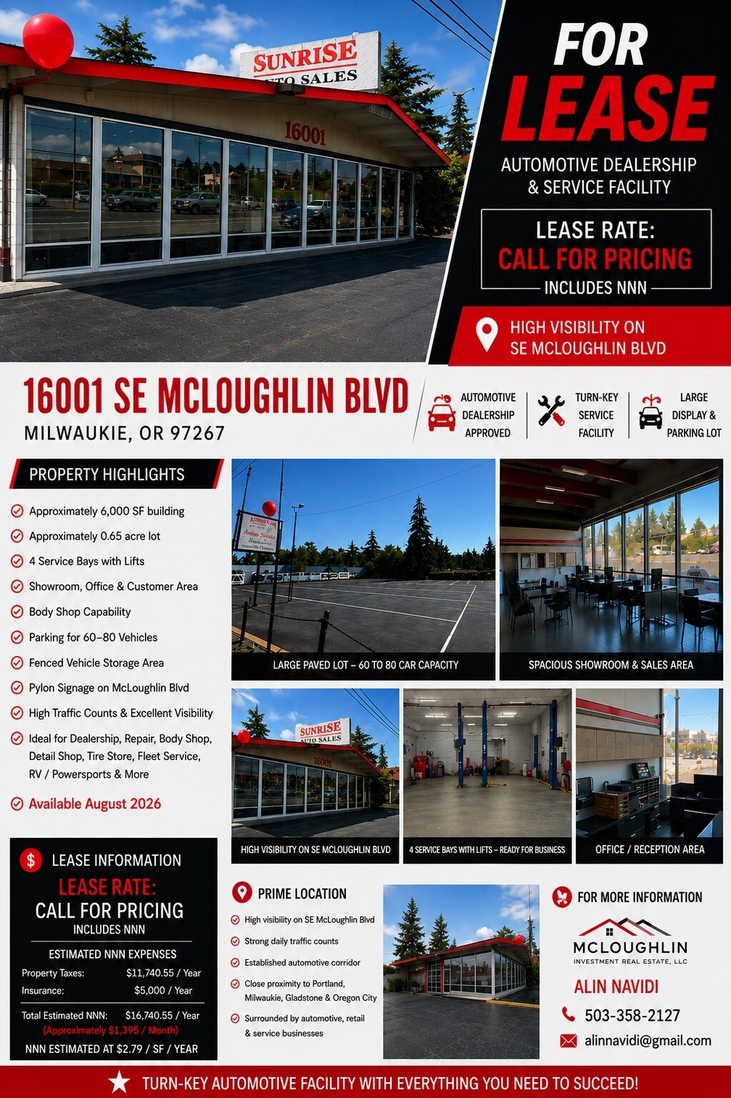 16001 SE Mcloughlin Blvd, Milwaukie, OR for Rent