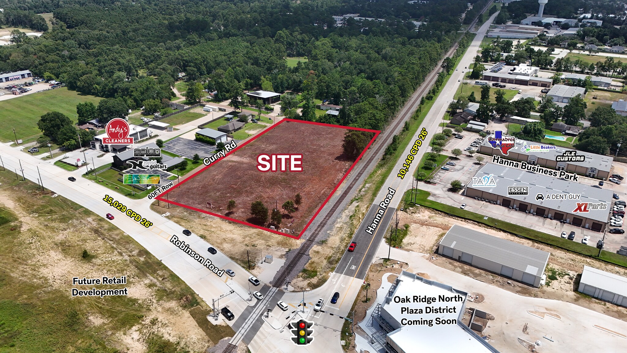 Intersection Robinson & Hanna Rd, Conroe, TX for Sale