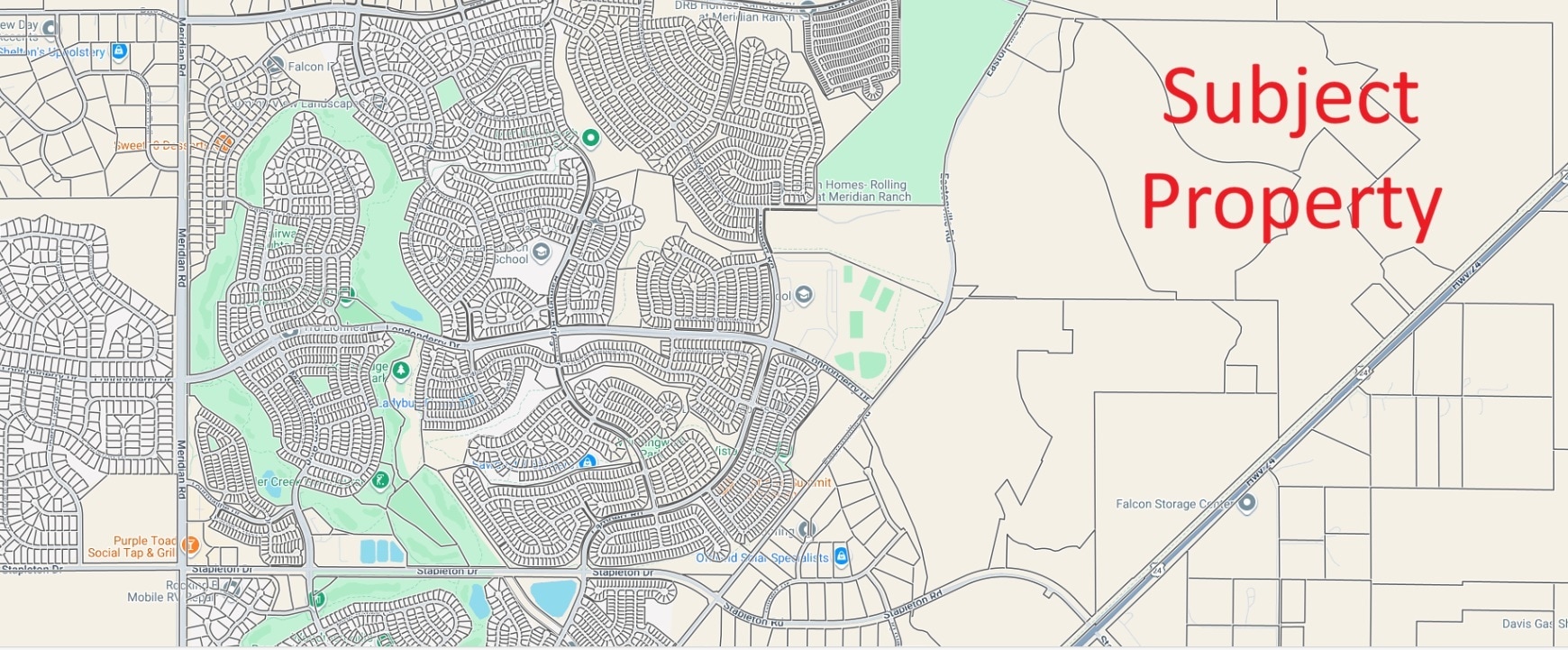 Eastonville/HYW 24, Falcon, CO for Sale