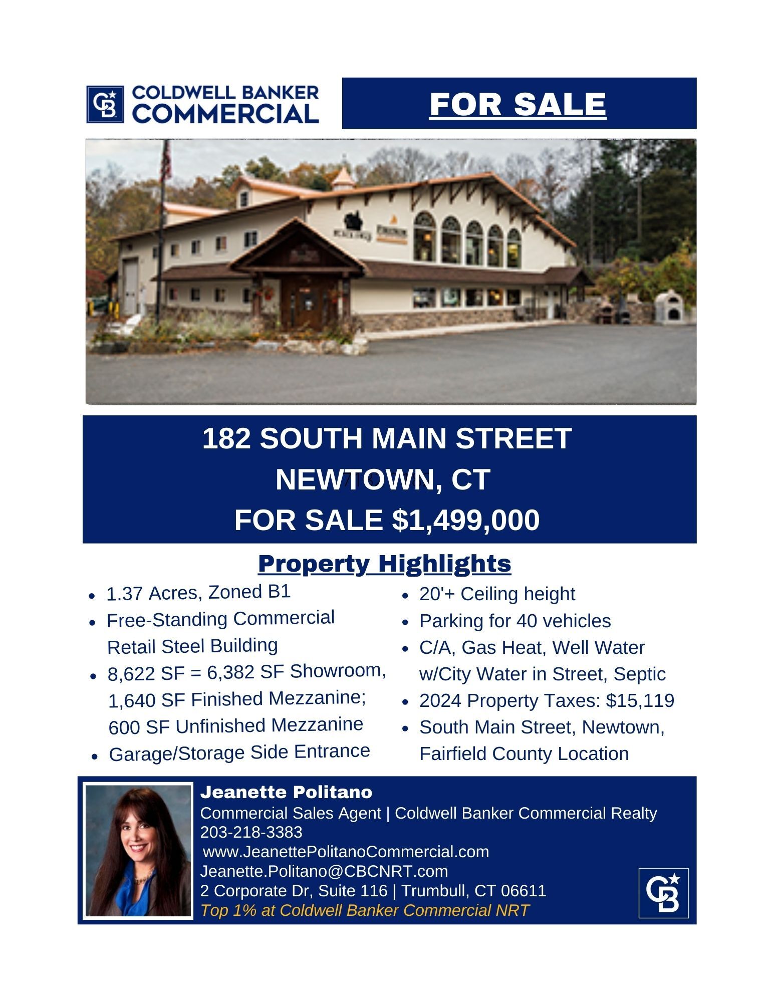 182 S Main St, Newtown, CT for Sale