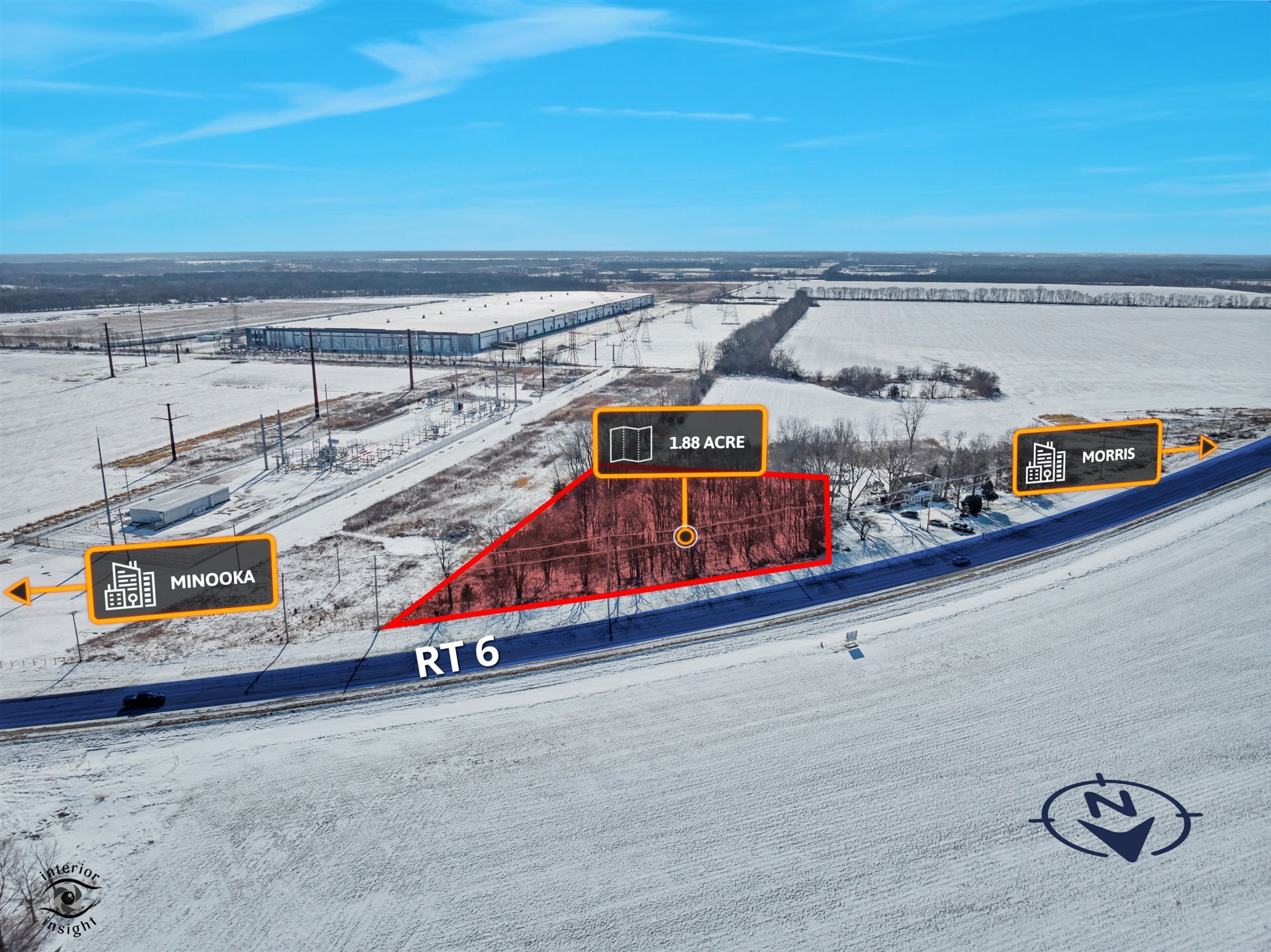 1.88 Acres Route 6, Morris, IL for Sale