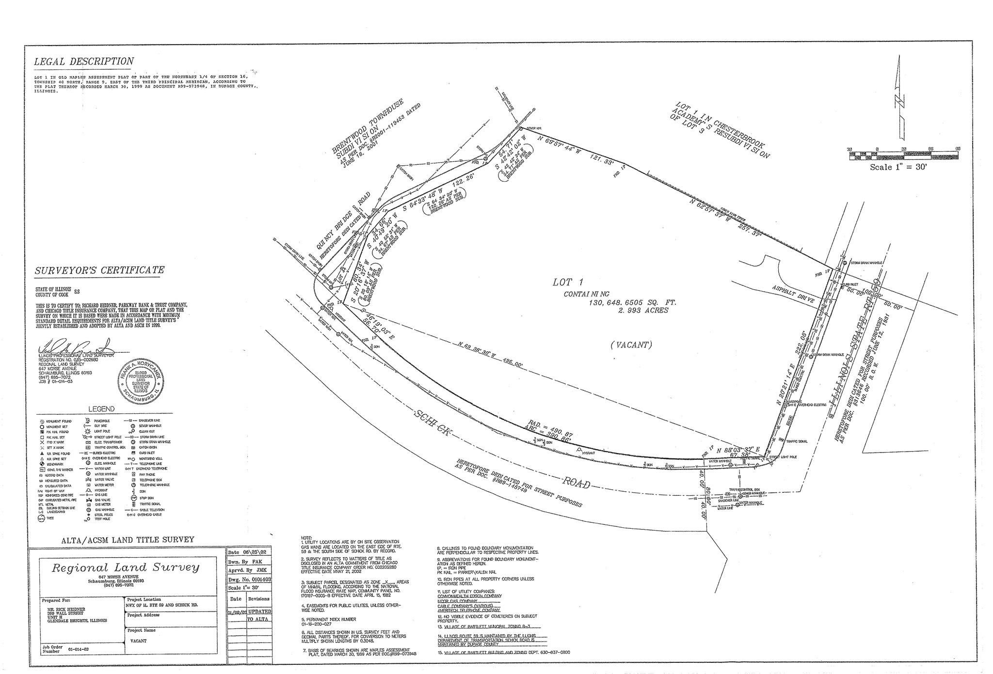 NW Corner Of Rt, Bartlett, IL for Sale