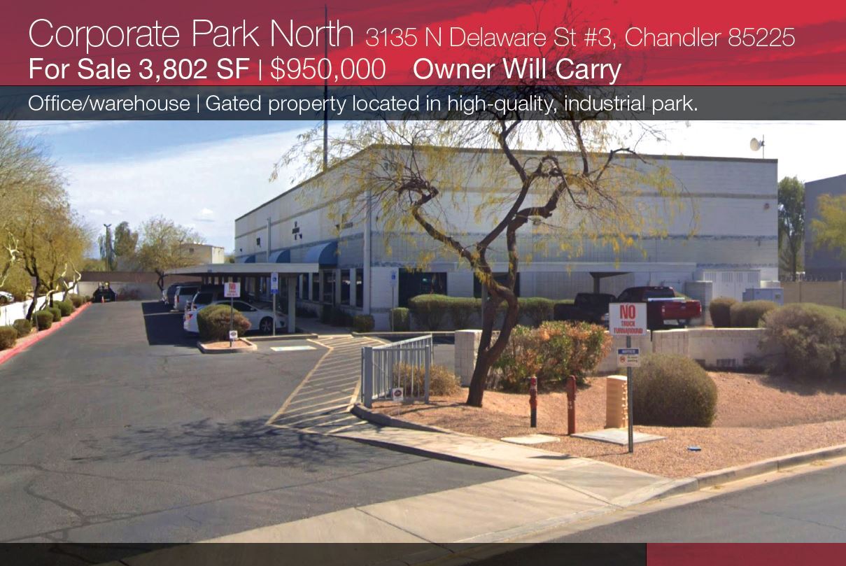 3135 N Delaware St Chandler, AZ 85225 Industrial Property for Sale on