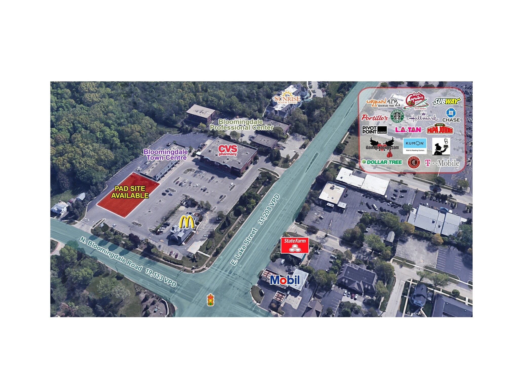 NEC N Bloomingdale Rd, Bloomingdale, IL for Rent