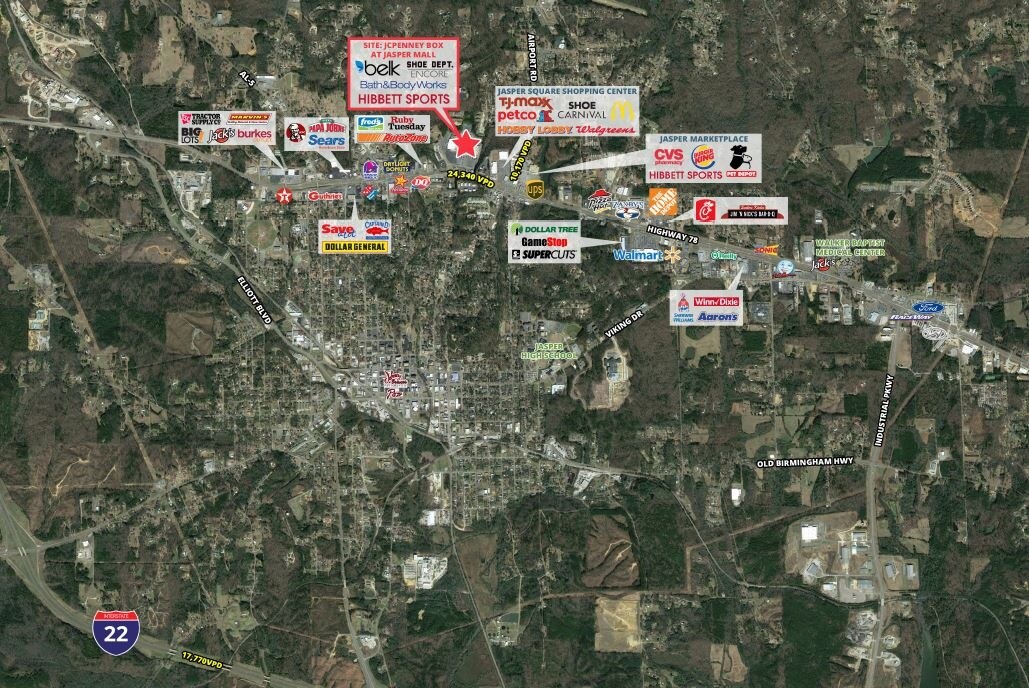300 Highway 78 E Jasper, AL 35501 Retail Property for Lease on