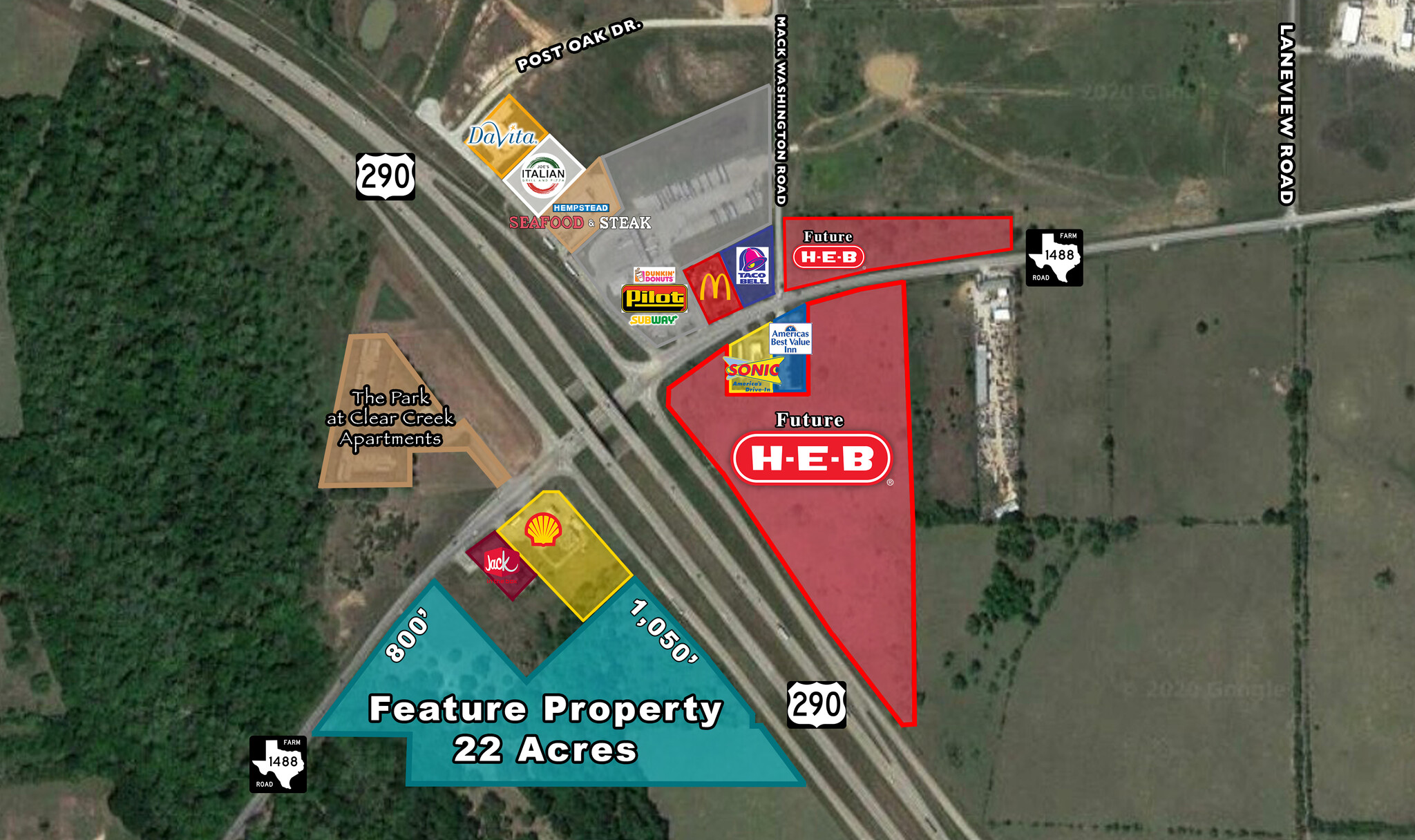 FM 1488 & Highway 290, Hempstead, TX for Sale