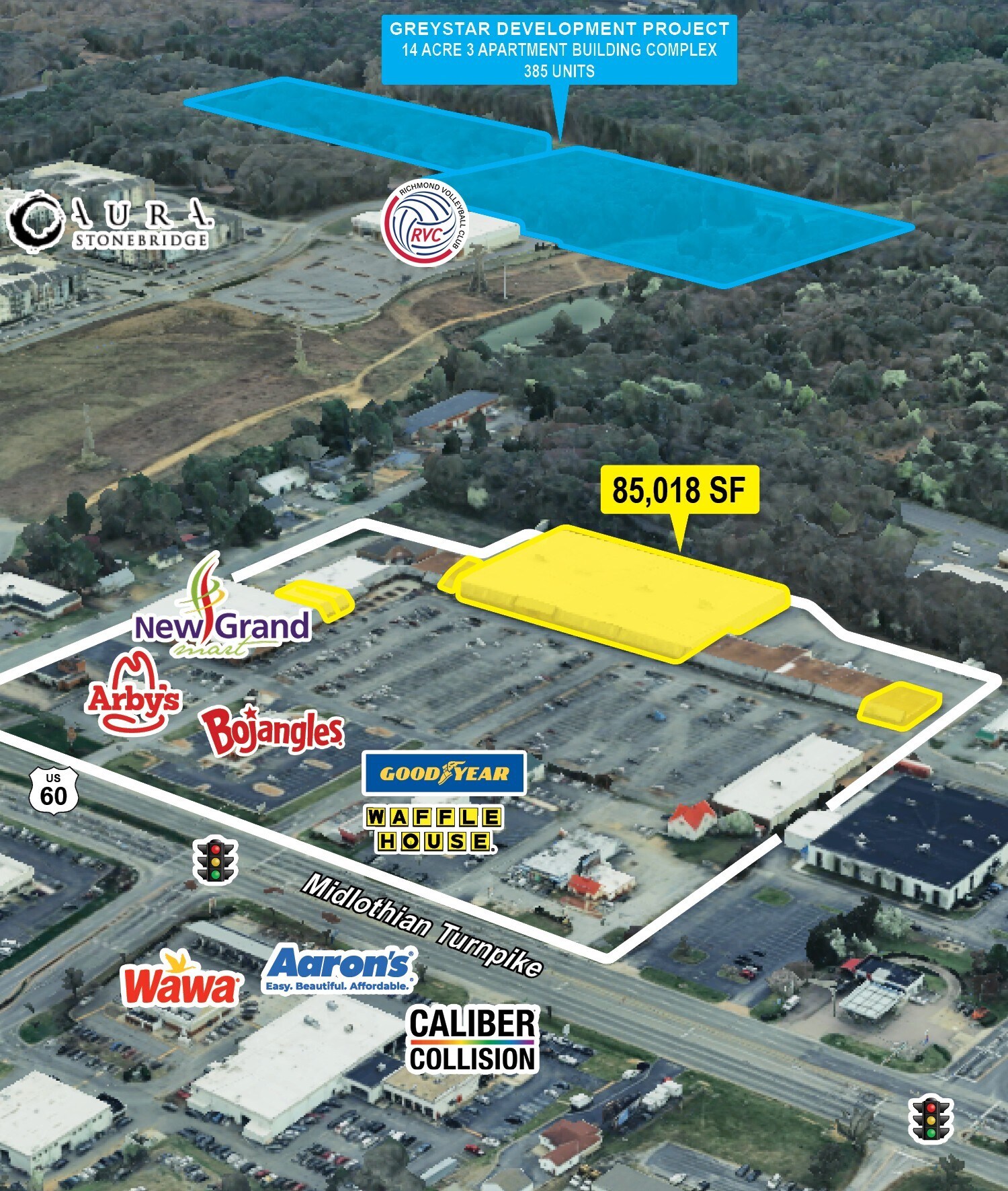 7415-7485 Midlothian Tpke, Richmond, VA for Rent