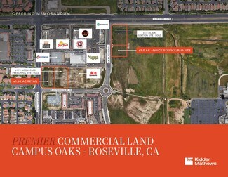Roseville, CA Commercial Land - Campus Oaks Roseville, CA Commercial Land - Campus Oaks