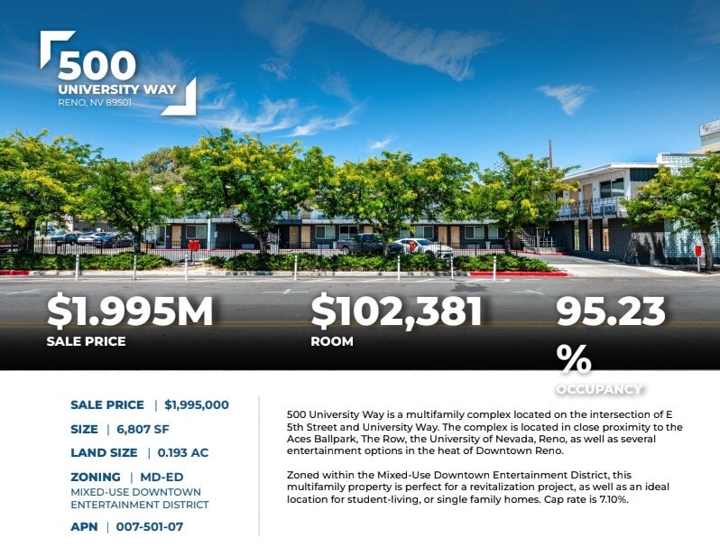 500 University Way, Reno, NV for Sale