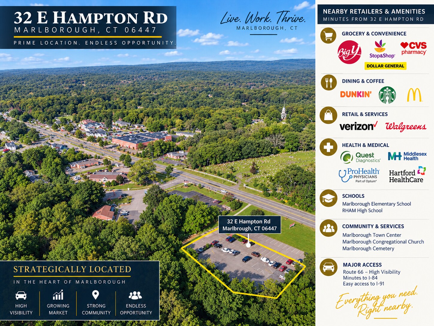 32 E Hampton Rd, Marlborough, CT for Rent