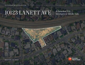 Whittier, CA Residential Land - 10123 Lanett Ave