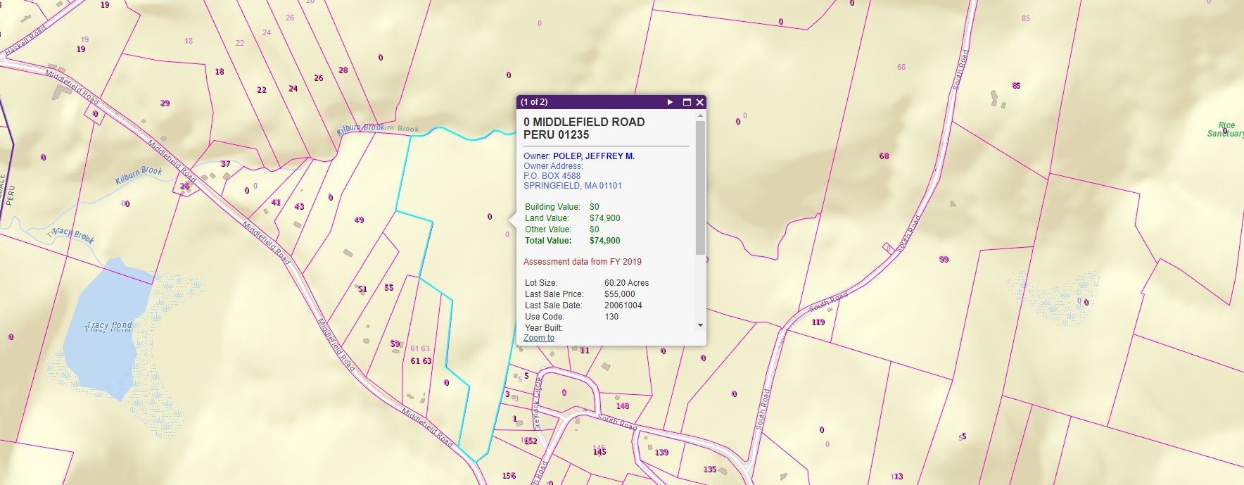 Middlefield Rd, Hinsdale, MA for Sale