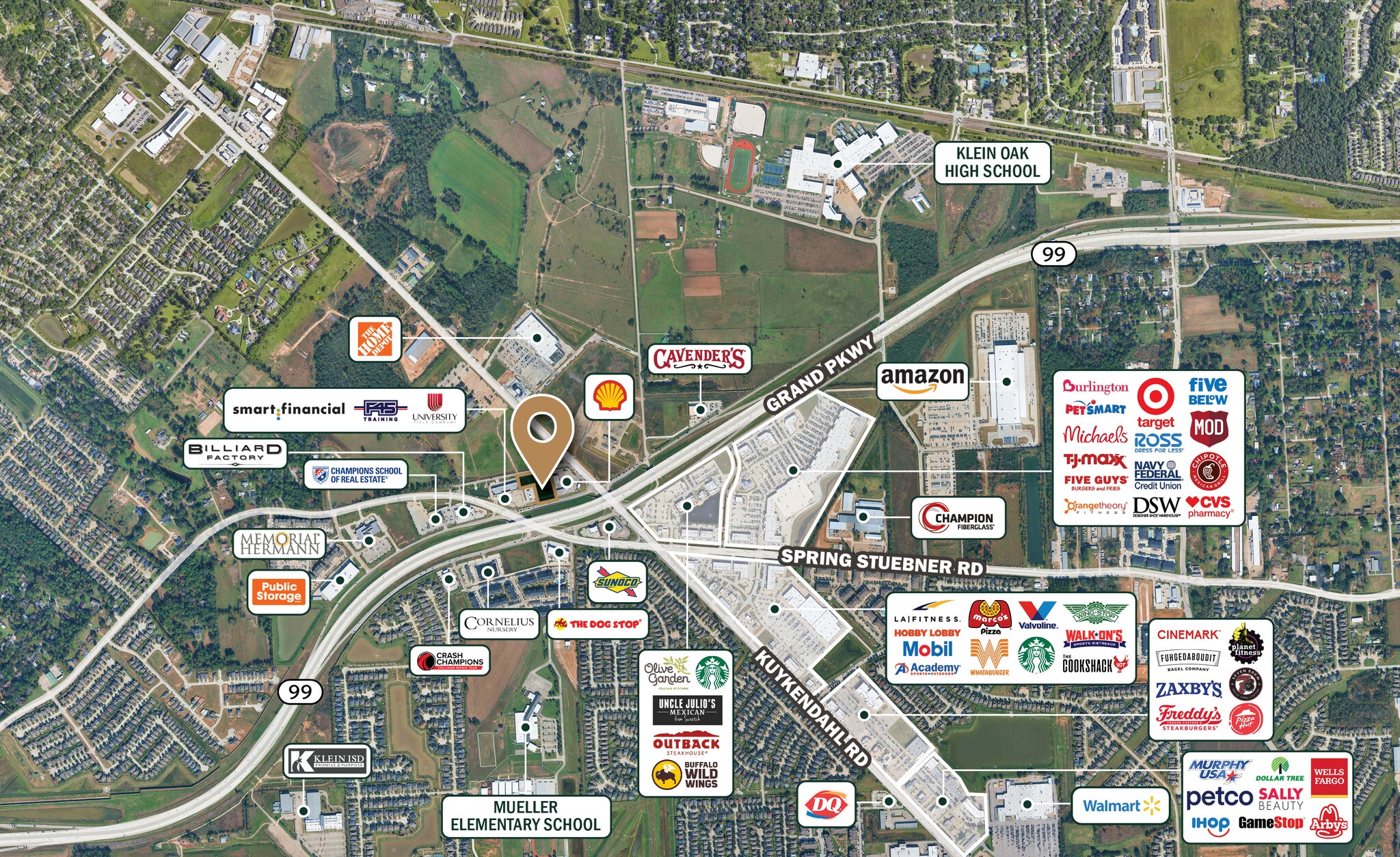 W/NWC Grand Parkway & Kuykendahl, Spring, TX for Sale