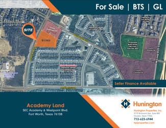 Fort Worth, TX Commercial Land - SEC of Academy & Westpoint Blvd