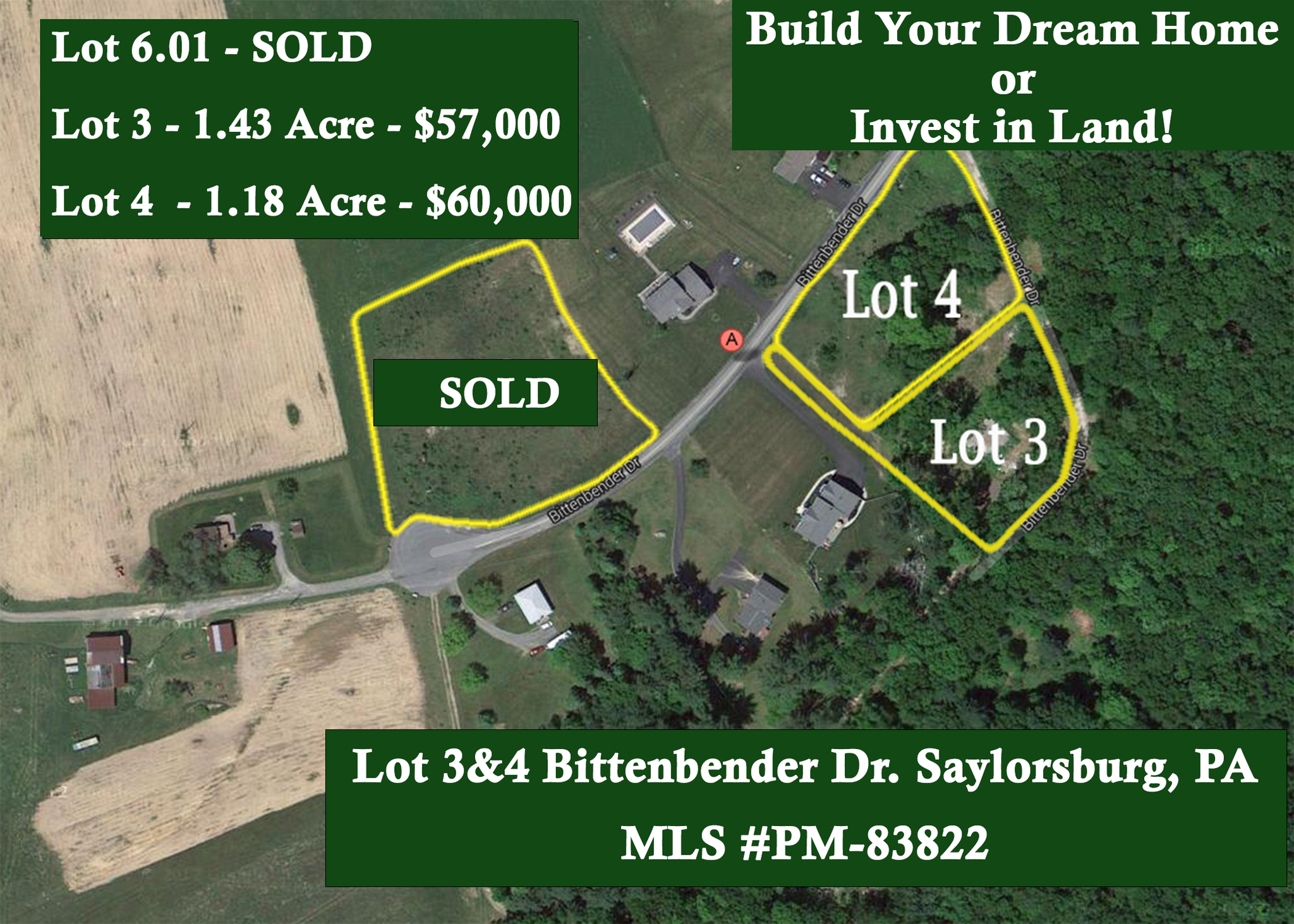 RR 5 Bittenbender Dr @ Russell Dr, Saylorsburg, PA for Sale