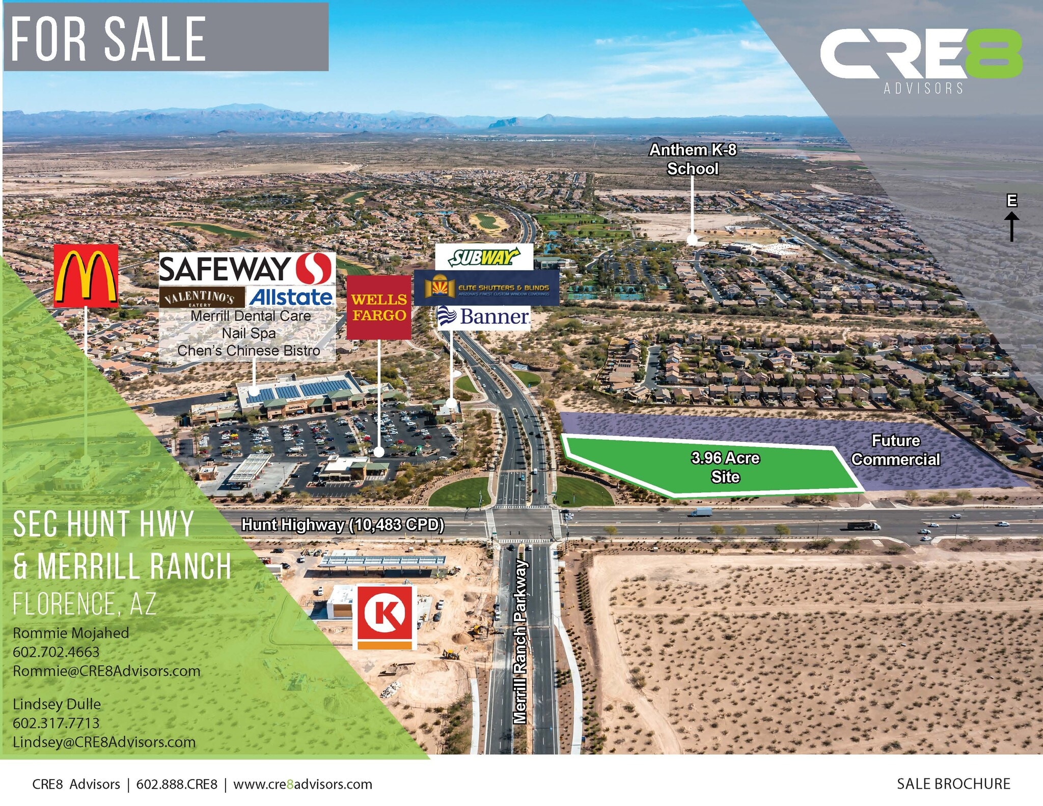 SEC Hunt Hwy & Merrill Ranch Parkway, Florence, AZ for Sale