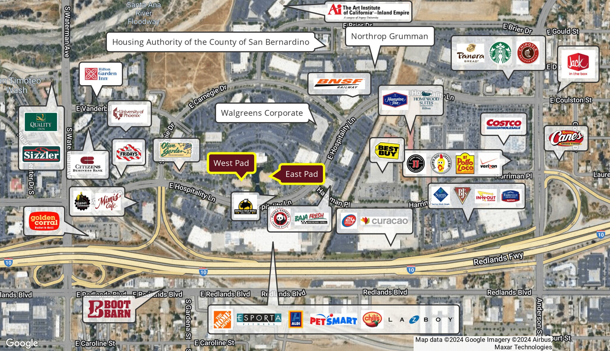 NWQ of E. Hospitality Lane & Harriman Place, San Bernardino, CA for Sale