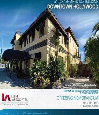 Hollywood, FL Storefront Retail/Office - 219 N 21st Ave Hollywood, FL Storefront Retail/Office - 219 N 21st Ave