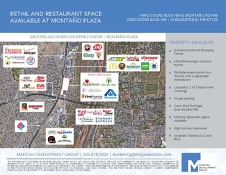 Albuquerque, NM Retail - 6000-6200 Coors Blvd