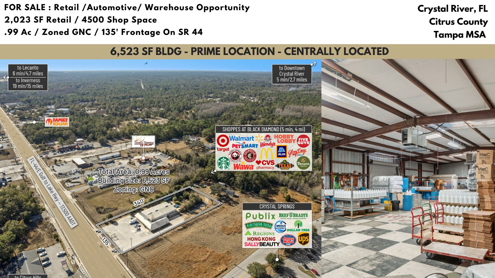 6680 W Gulf To Lake Hwy, Crystal River, FL for Sale