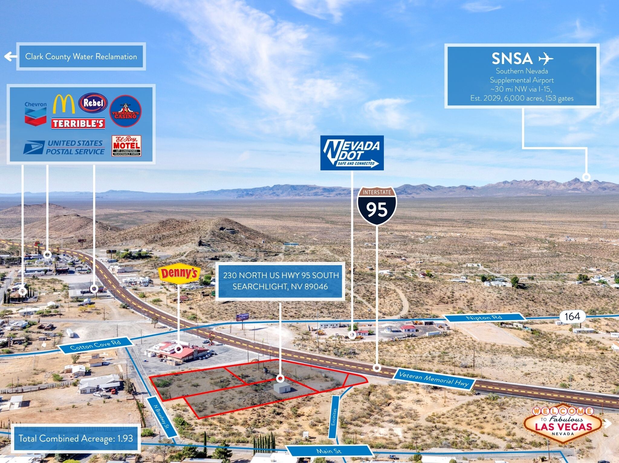 230 US 95 South hwy, Searchlight, NV for Sale