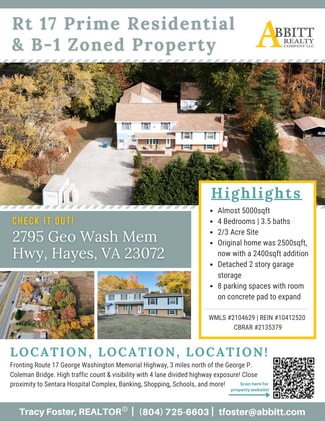 Hayes, VA Office/Residential - 2795 George Washington Memorial Hwy