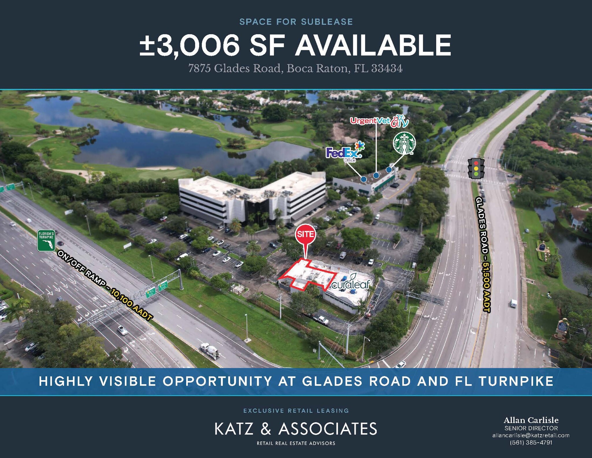 7875 Glades Rd, Boca Raton, FL for Rent