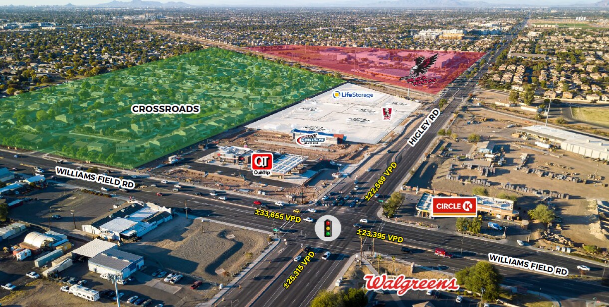 NWC Higley Rd & Williams Field Rd, Gilbert, AZ for Rent