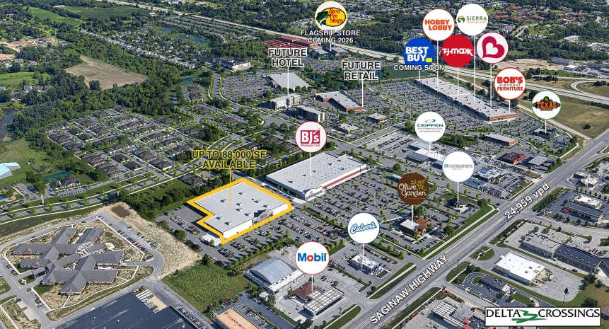 Delta Crossing- Big Box, Lansing, MI for Rent