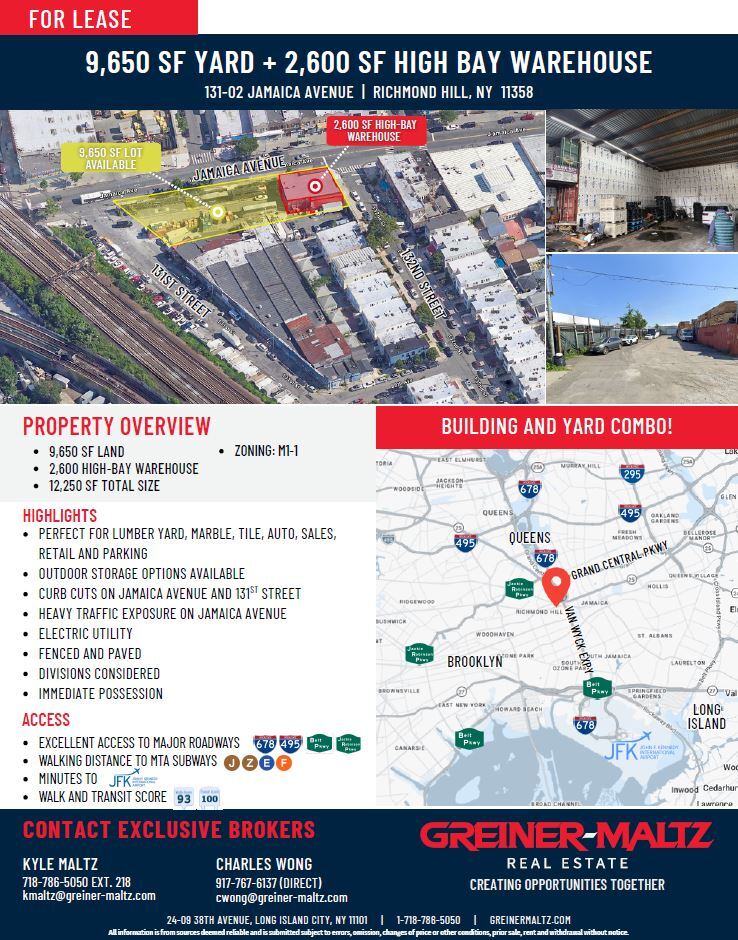 131-02 Jamaica Ave, Richmond Hill, NY for Rent