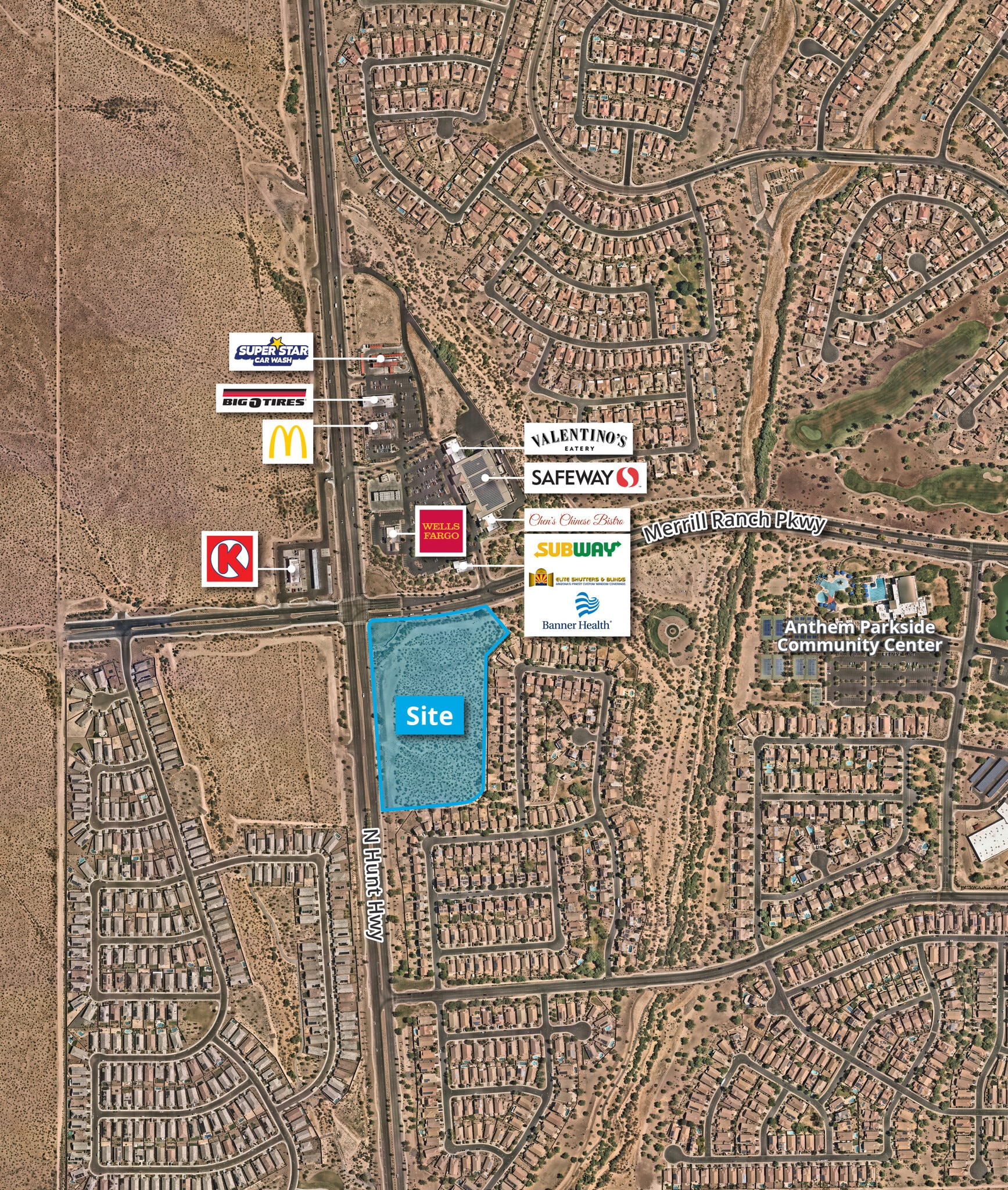 SEC Hunt Hwy & Merrill Ranch Parkway, Florence, AZ for Sale