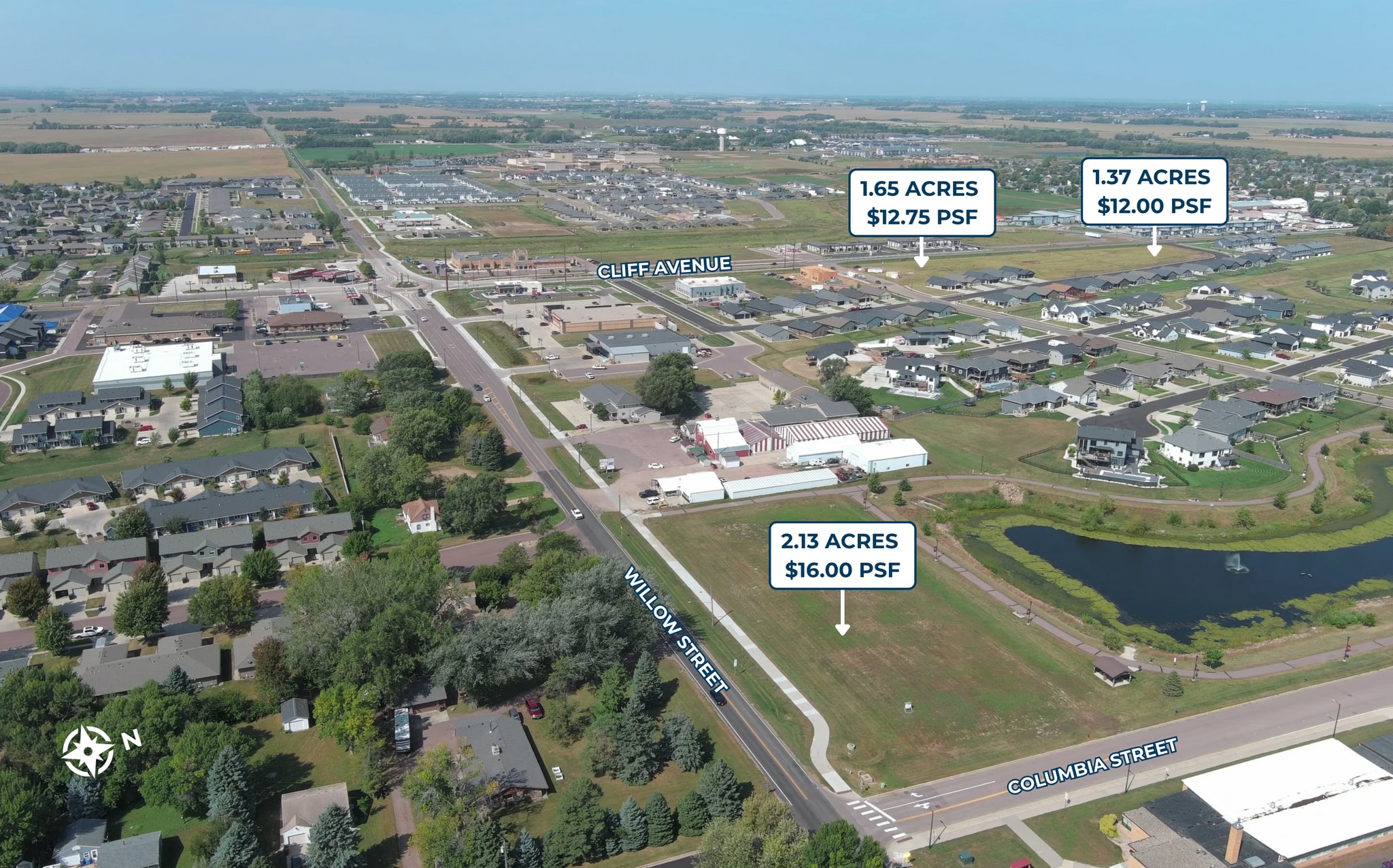NE Corner Cliff Ave & Willow St, Harrisburg, SD for Sale