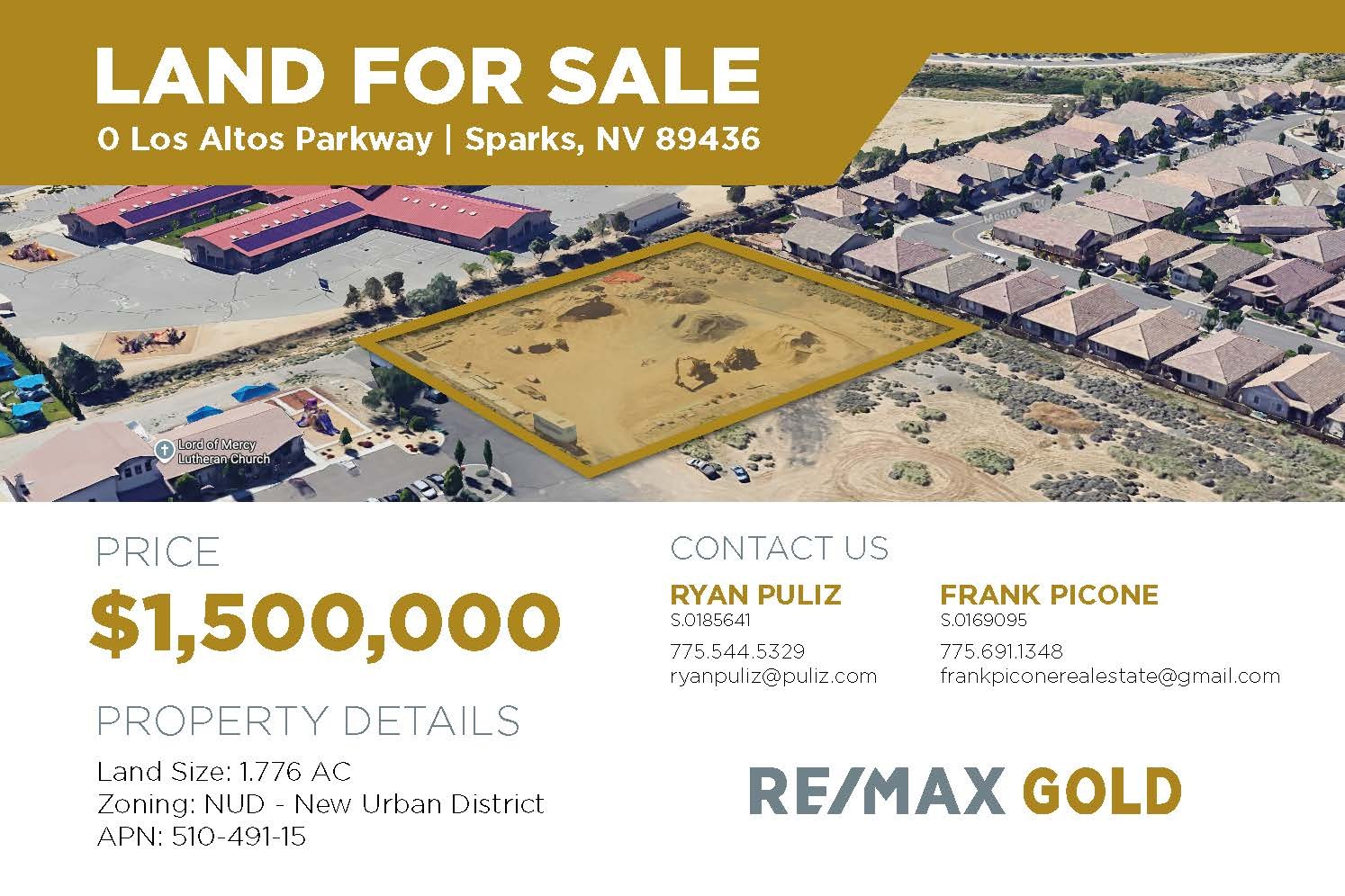 0 Los Altos Parkway, Sparks, NV for Sale
