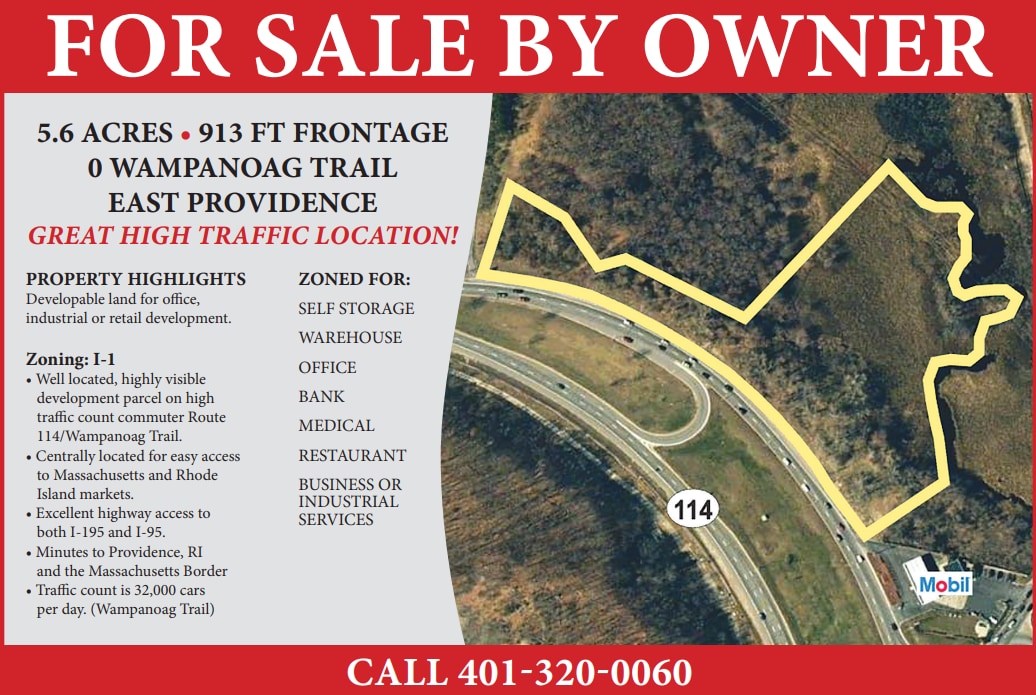 0 WAMPANOAG Trl, East Providence, RI for Sale