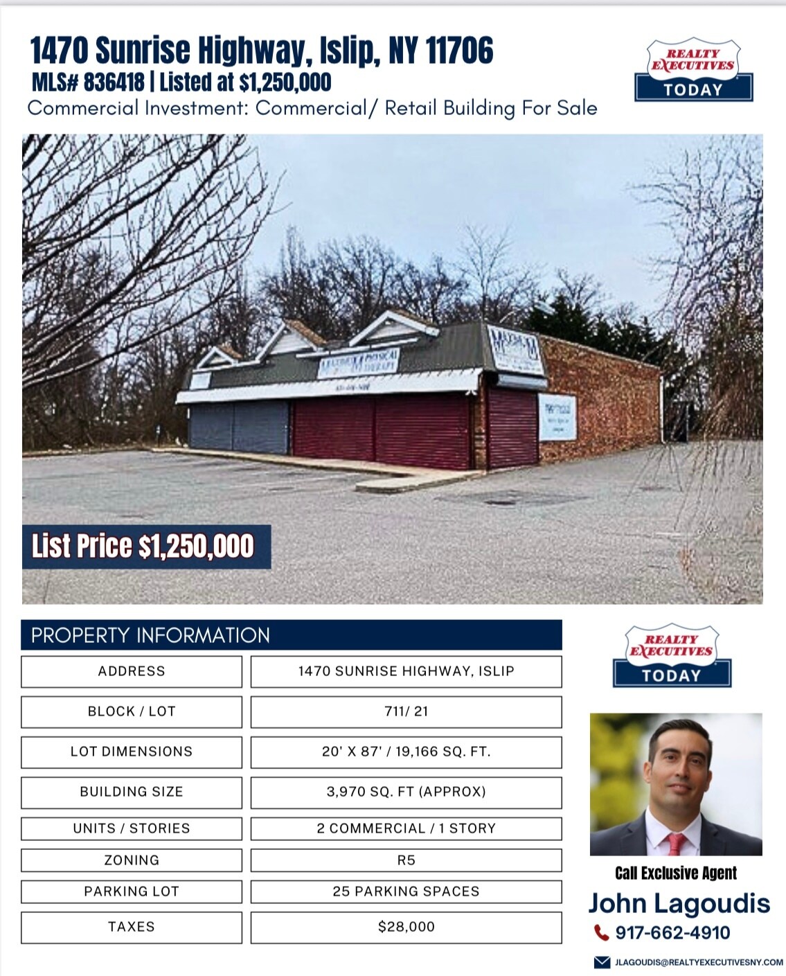 1470-1472 Sunrise Hwy, Bay Shore, NY for Sale