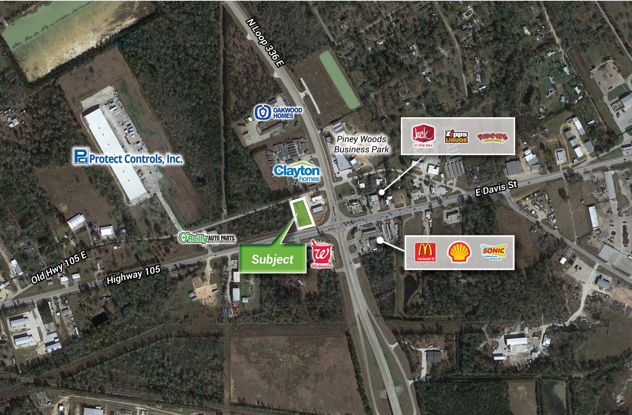 Hwy 105 E & N Loop 336 E, Conroe, TX for Sale