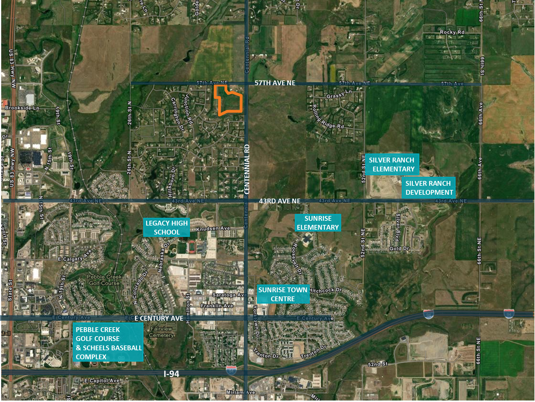 Centennial Rd & 57th ave, Bismarck, ND for Sale