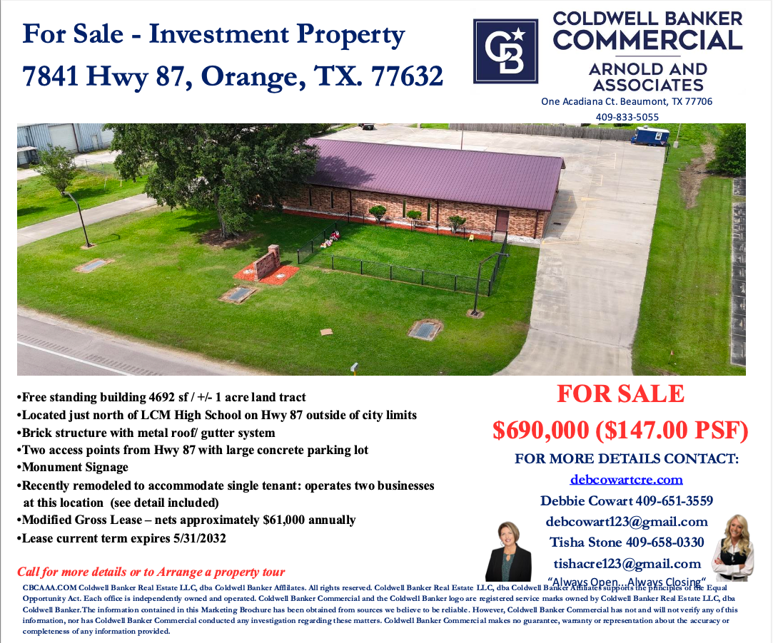 7841 TX-87, Orange, TX for Sale