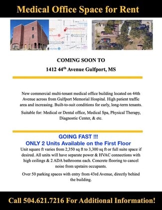 Gulfport, MS Office/Medical, Medical - 1412 44th Ave