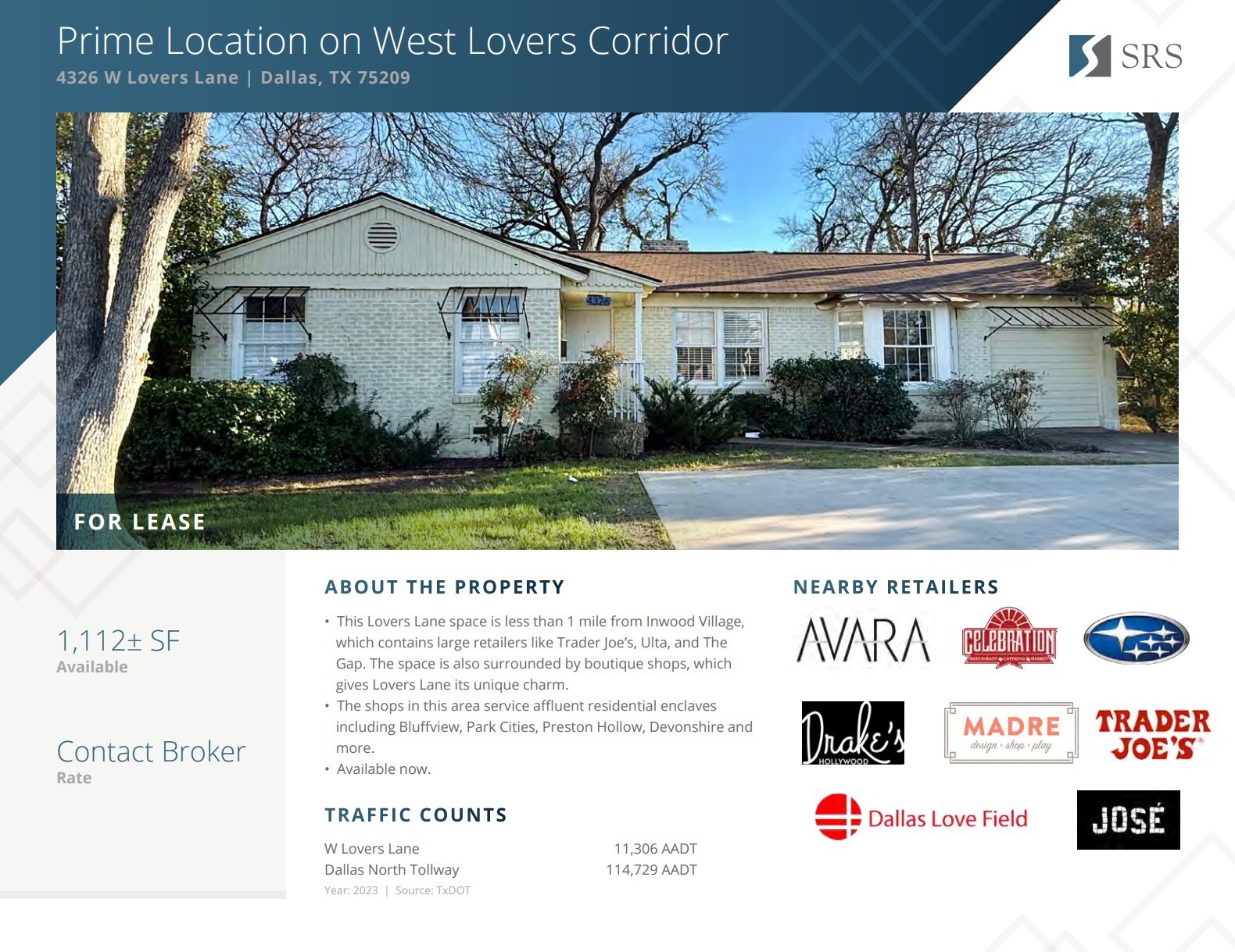 4326 W Lovers Ln, Dallas, TX for Rent