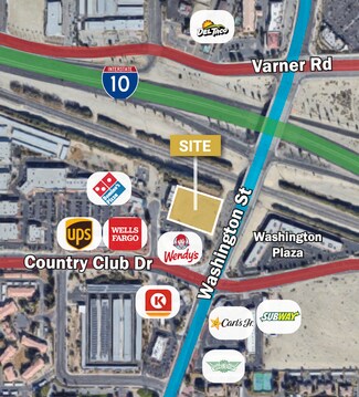 Palm Desert, CA Commercial Land - Washington St & Country Club Dr