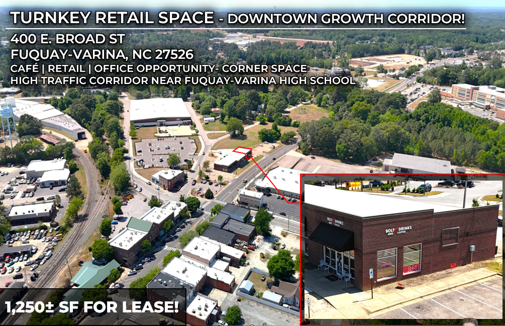 400-412 E Broad St, Fuquay-Varina, NC for Rent