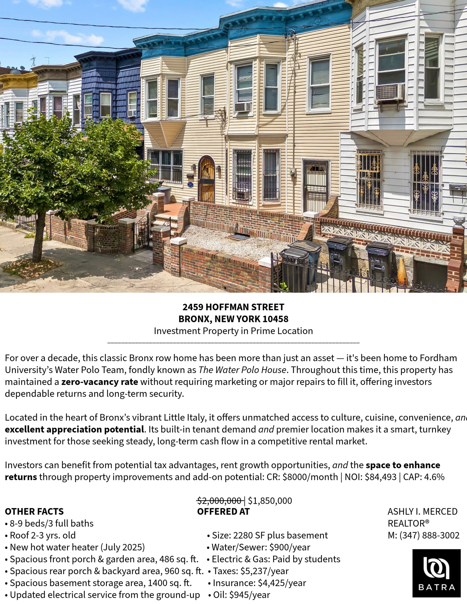 2459 Hoffman St, Bronx, NY for Sale