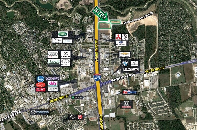 N I-45 North @ Cypress Preserve Park Dr, Houston, TX for Sale