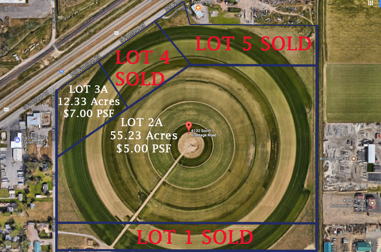 6132 S Frontage Rd Billings, MT 59101 Land Property for Sale on
