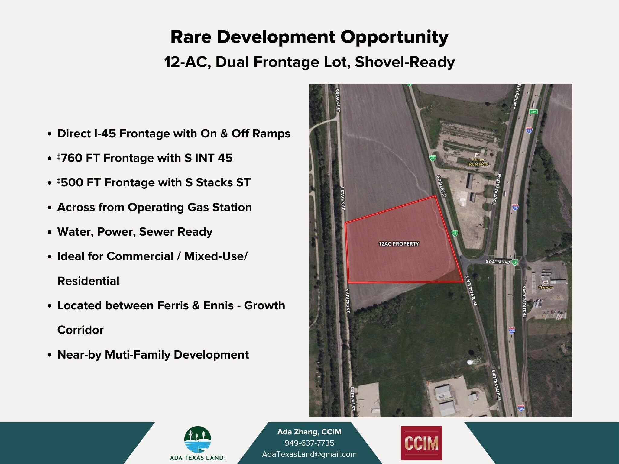 12AC TBD Highway 45, Palmer, TX for Sale