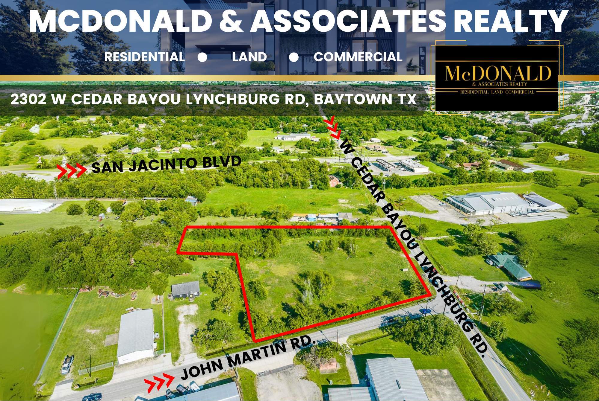 2302 W Cedar Bayou Lynchburg Rd, Baytown, TX for Sale